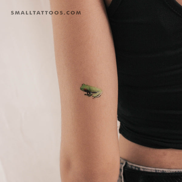 Red Eyed Tree Frog Temporary Tattoo - Set of 3