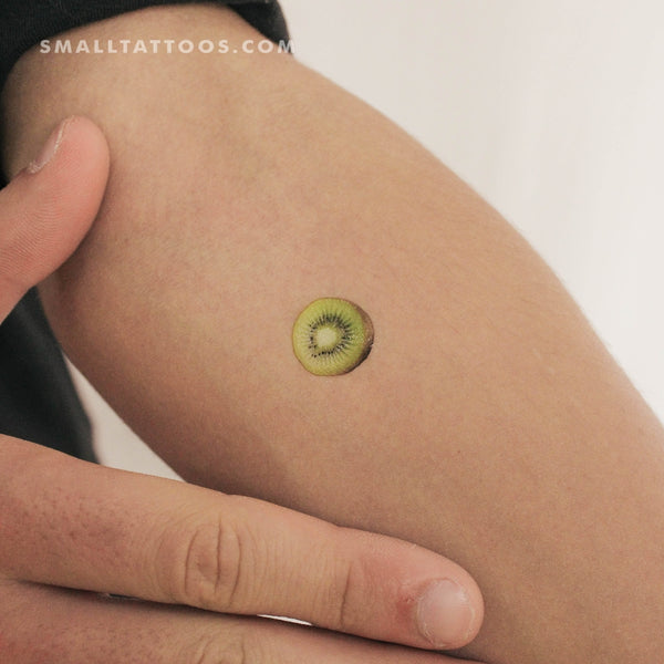 Color Kiwifruit Temporary Tattoo (Set of 3)