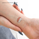 Salmon Nigiri Temporary Tattoo (Set of 3)