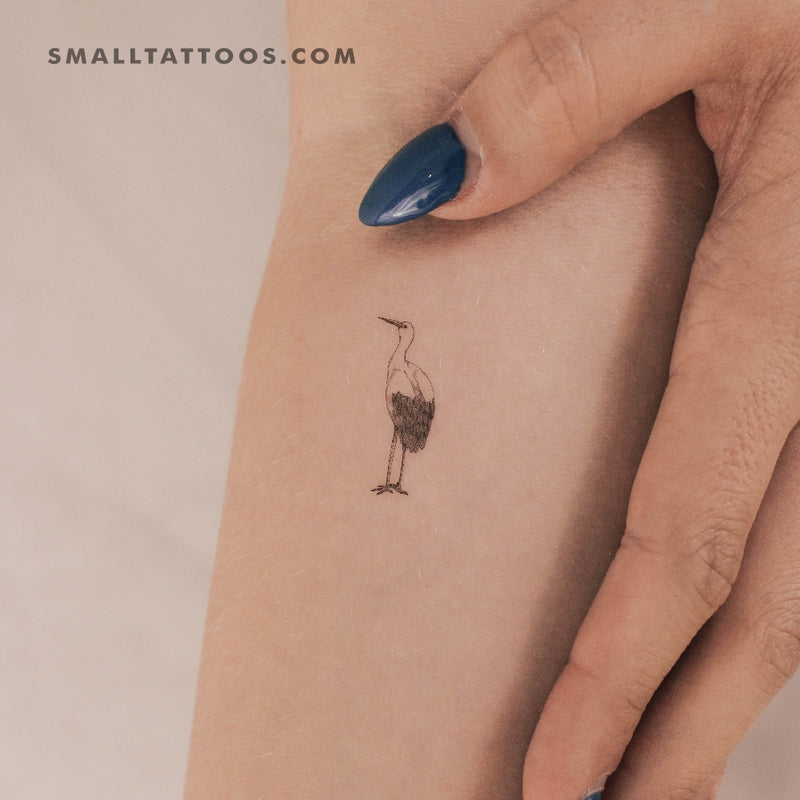 Stork Temporary Tattoo (Set of 3)