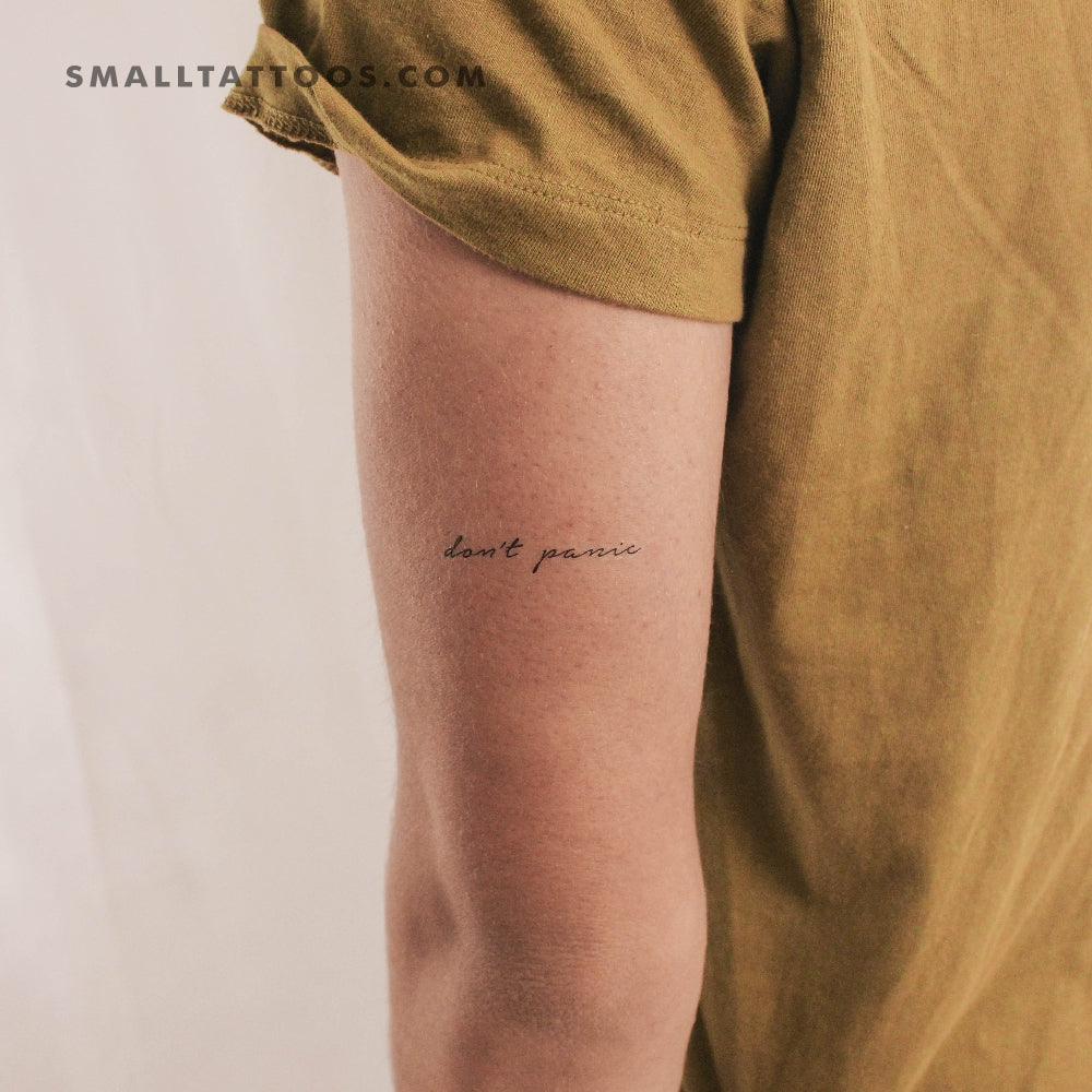 Tatuaje temporal "No te asustes" (juego de 3)