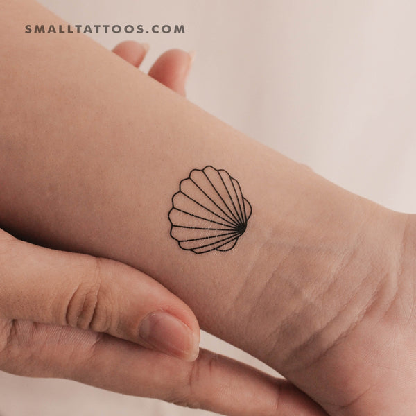 Scallop Shell Temporary Tattoo (Set of 3)