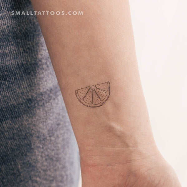 Lemon Slice Temporary Tattoo (Set of 3)