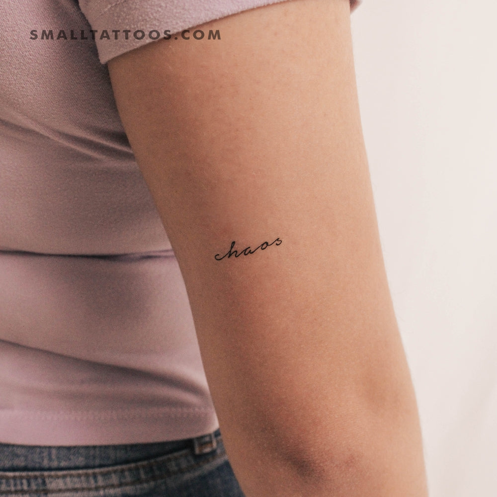 Tatuaje temporal del caos (juego de 3)