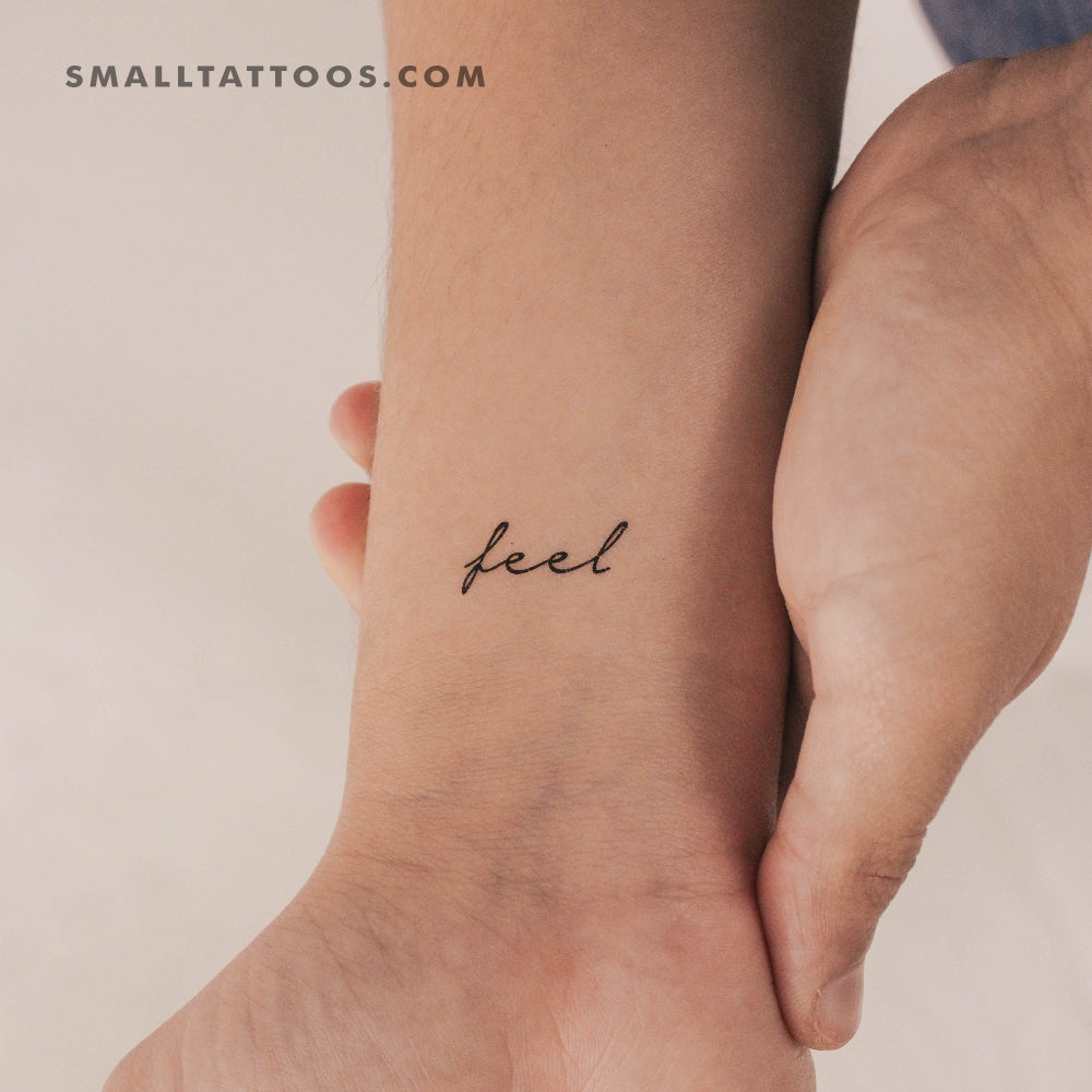 Feel Temporary Tattoo (Set of 3) – Small Tattoos