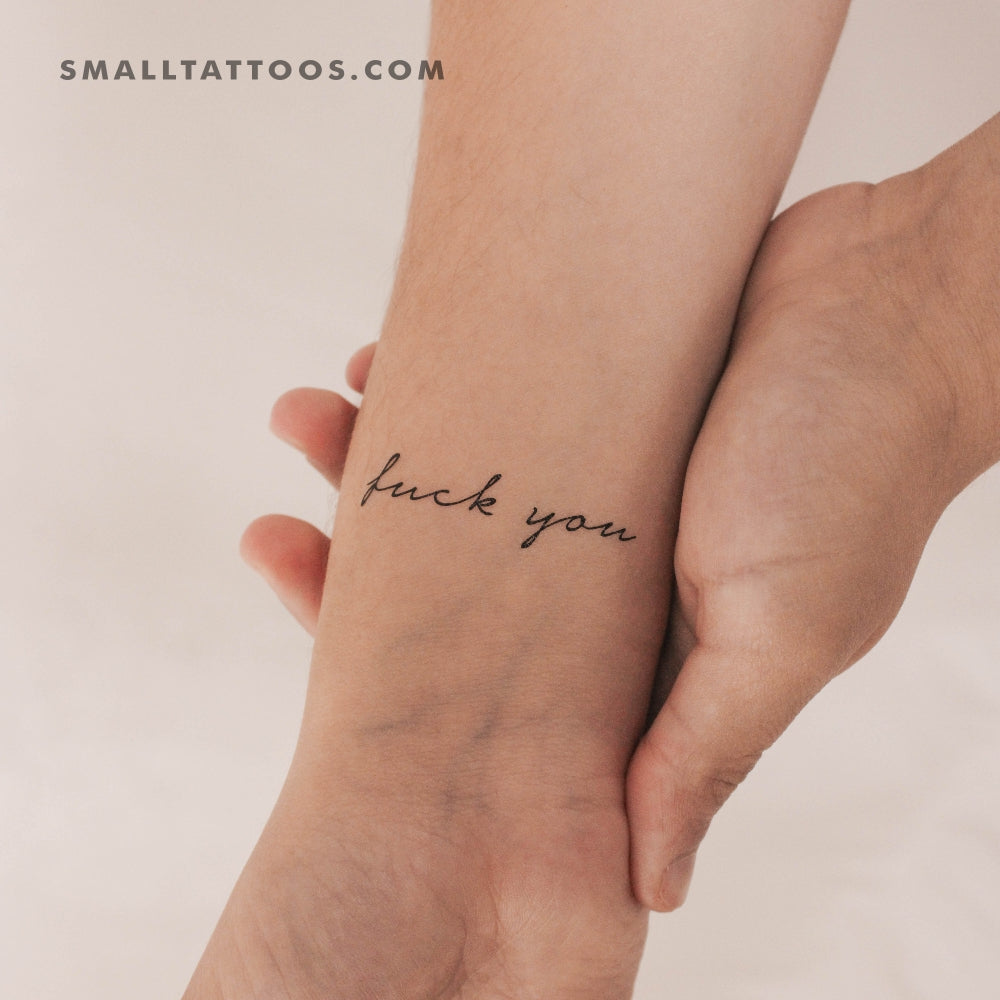 Fuck You Temporary Tattoo (Set of 3)