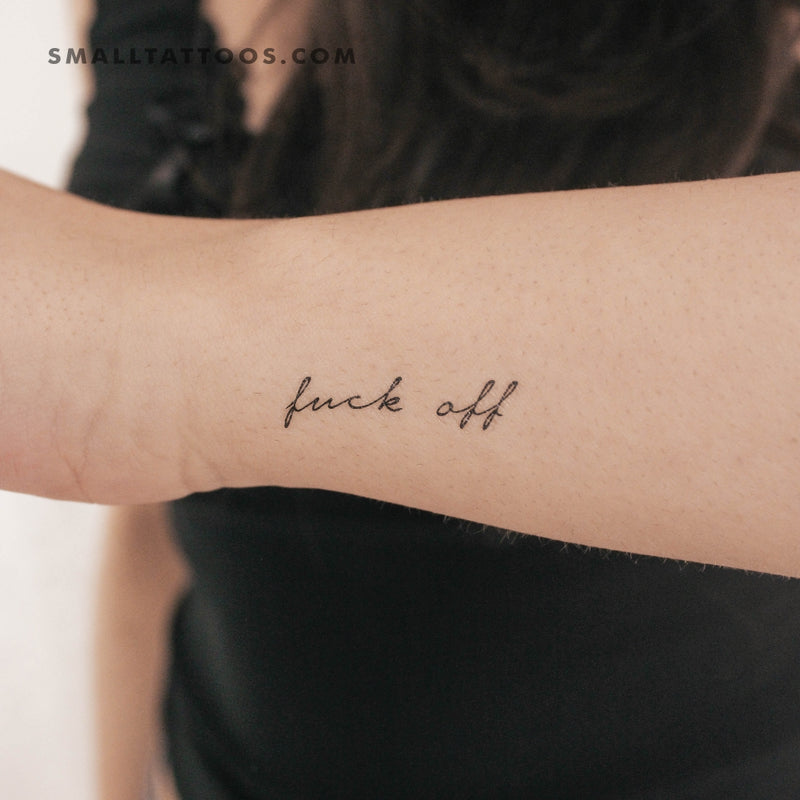 Fuck Off Temporary Tattoo (Set of 3)