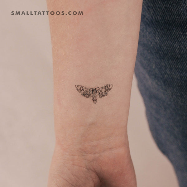 Small Moth Temporary Tattoo (Set of 3)