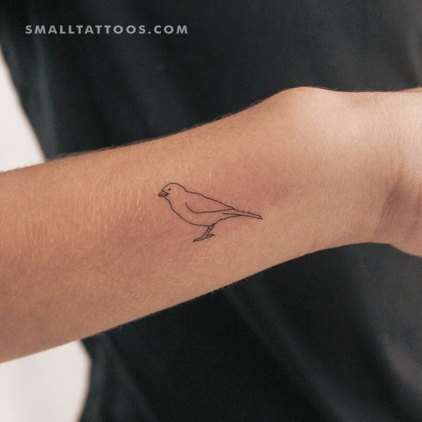 Sparrow Temporary Tattoo - Set of 3