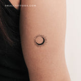 Moon Eclipse Temporary Tattoo - Set of 3