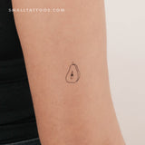 Pear Temporary Tattoo (Set of 3)