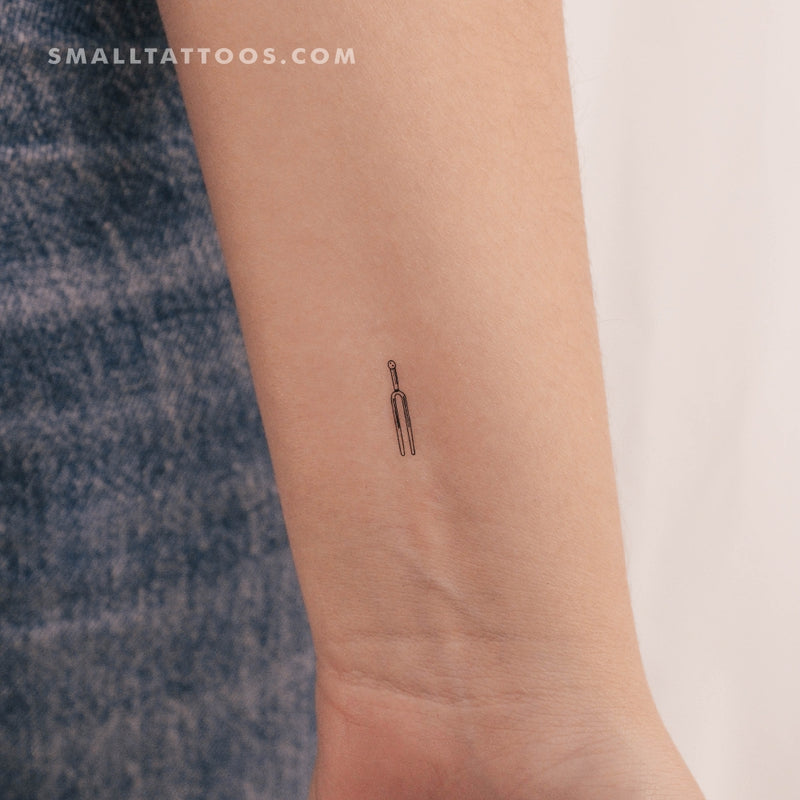 Tuning Fork Temporary Tattoo (Set of 3)