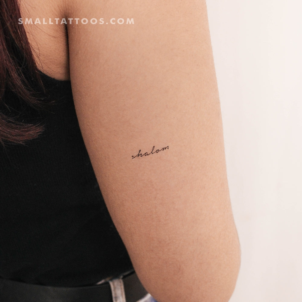 Tatuaje temporal Shalom (juego de 3)