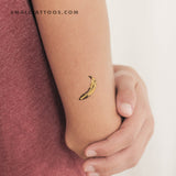 Yellow Banana Temporary Tattoo (Set of 3)