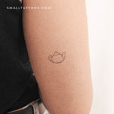 Fine Line Teapot Temporary Tattoo (Set of 3)