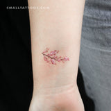 Cherry Blossom Branch Temporary Tattoo (Set of 3)