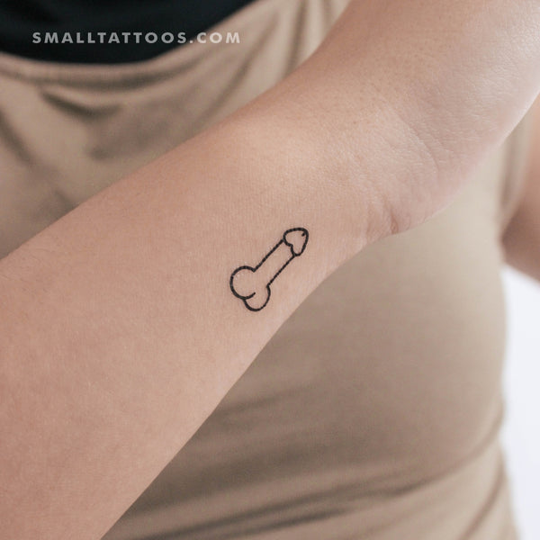 Small Penis Temporary Tattoo (Set of 3)