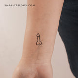 Small Penis Temporary Tattoo (Set of 3)