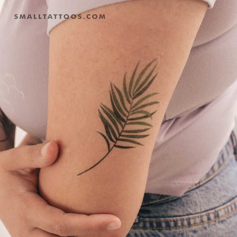 Palm Leaf Temporary Tattoo by Zihee (Set of 3)