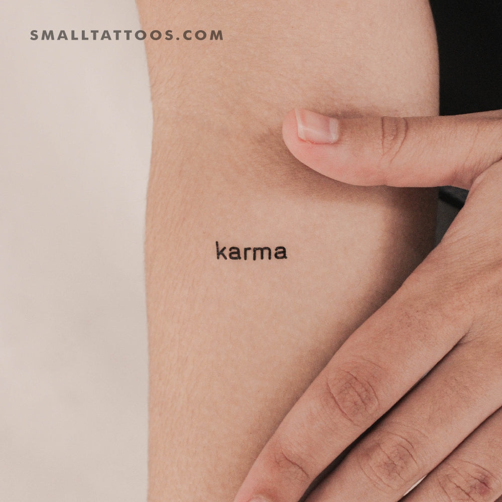 Karma Temporary Tattoo - Set of 3