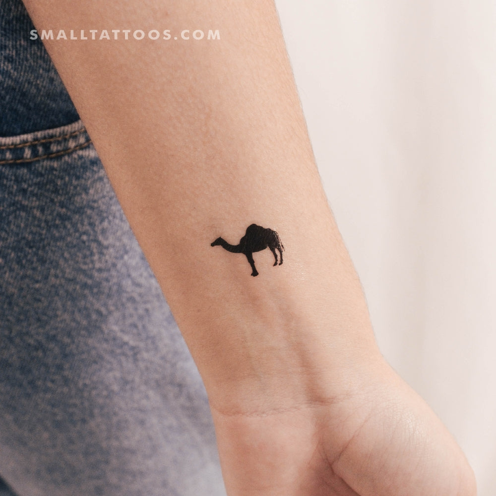 Tatuaje temporal de camello dromedario (juego de 3)