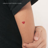 Heart Lollipop Temporary Tattoo (Set of 3)