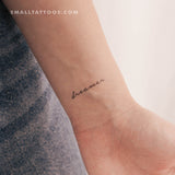 'Dreamer' Temporary Tattoo (Set of 3)