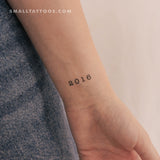 2016 Birth Year Temporary Tattoo (Set of 3)