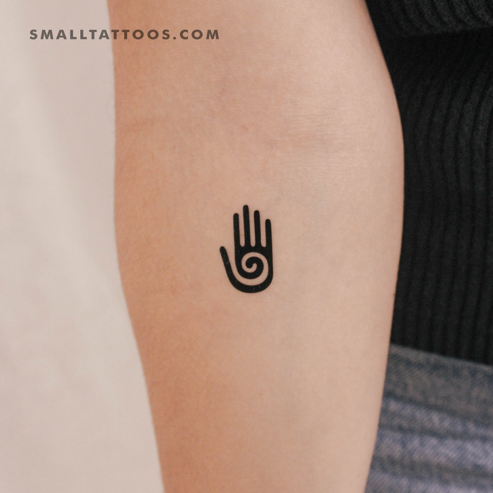 Hopi Hand Temporary Tattoo (Set of 3) Small Tattoos