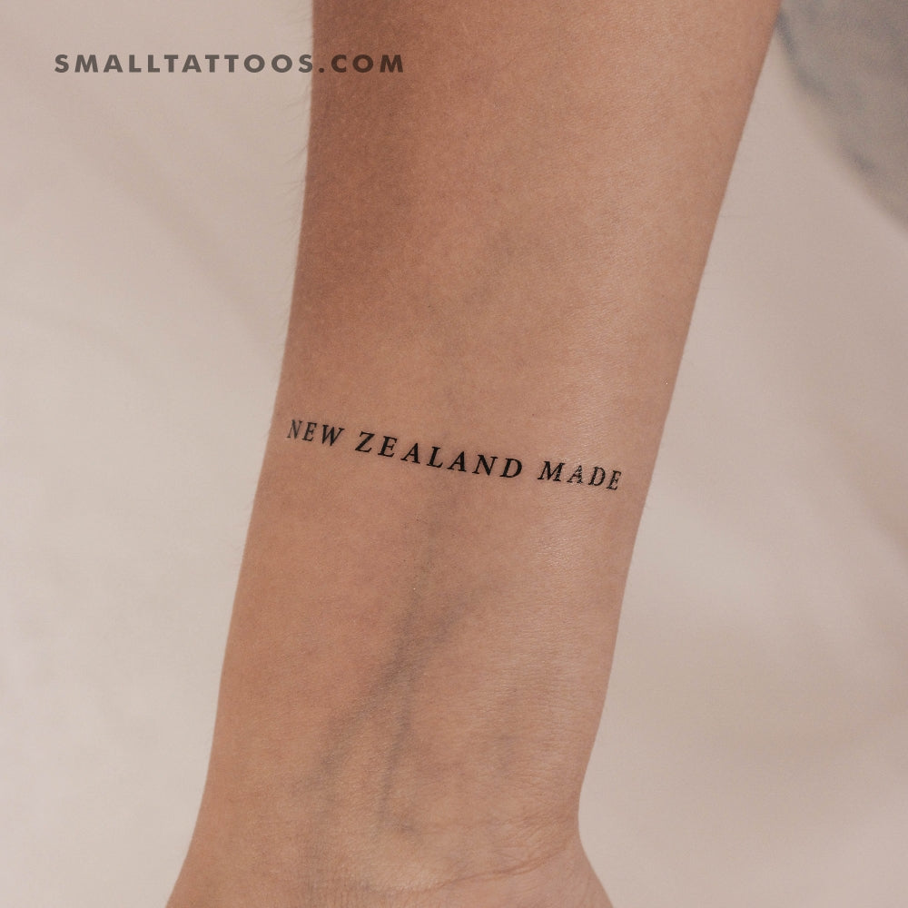 Tatuaje temporal hecho en Nueva Zelanda - Juego de 3