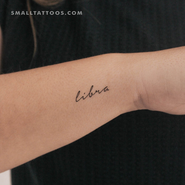 Libra Temporary Tattoo - Set of 3