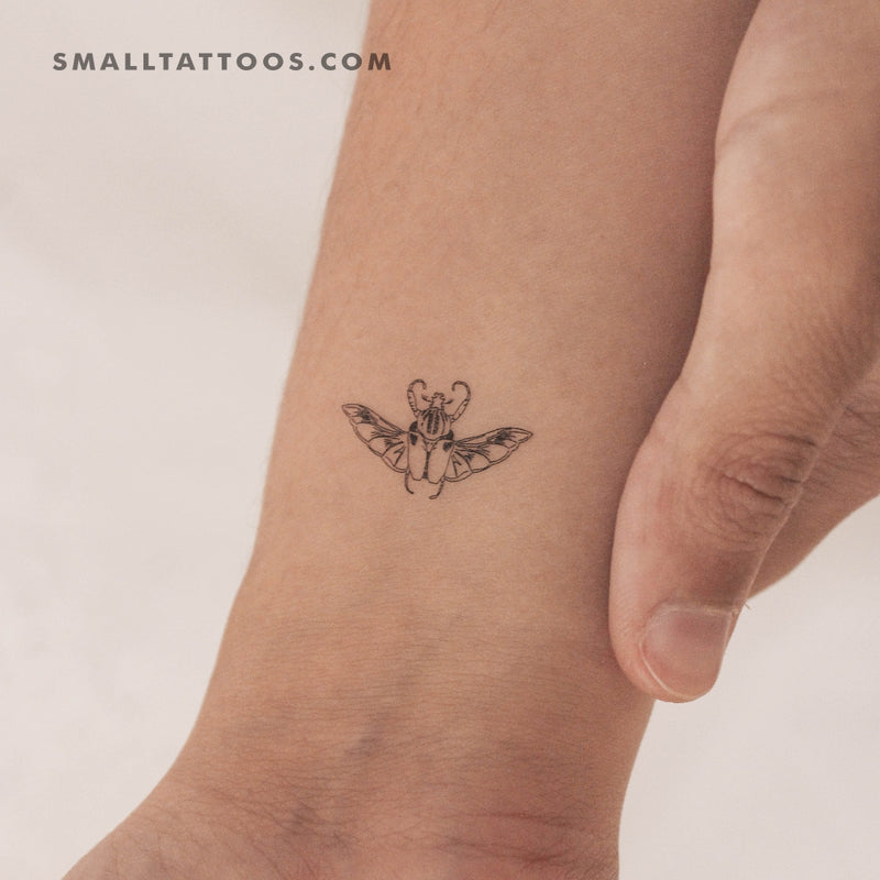 Flying Beetle Temporary Tattoo (Set of 3)