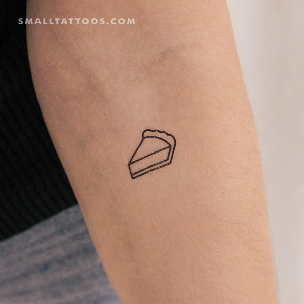 Pie Slice Temporary Tattoo (Set of 3)