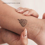 Birthday Cake Temporary Tattoo (Set of 3)