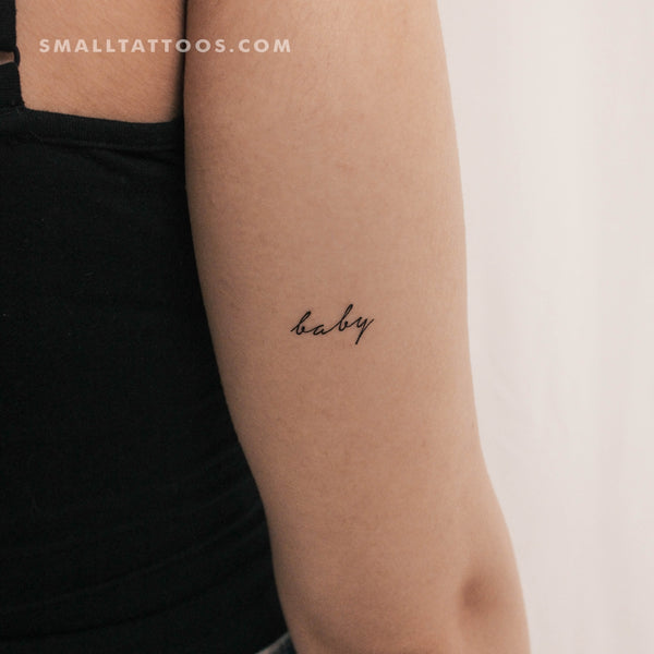 'Baby' Temporary Tattoo (Set of 3)