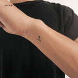 Vegetarian V Symbol Temporary Tattoo (Set of 3)