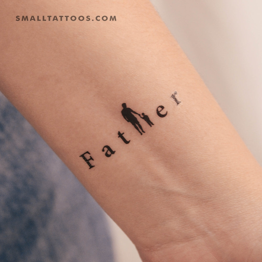 Tatuaje temporal de padre (juego de 3)