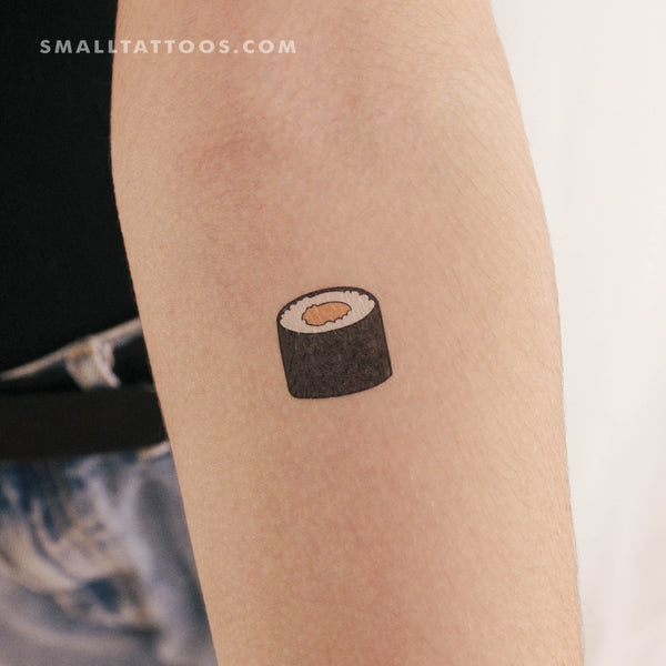 Salmon Maki Temporary Tattoo (Set of 3)