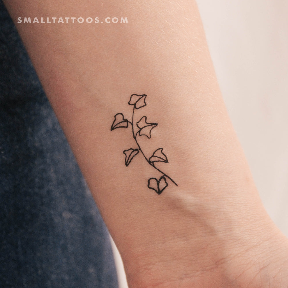Tatuaje temporal de hiedra (juego de 3)