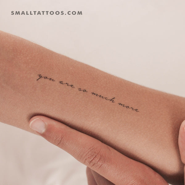 You Are So Much More Temporary Tattoo (Set of 3)