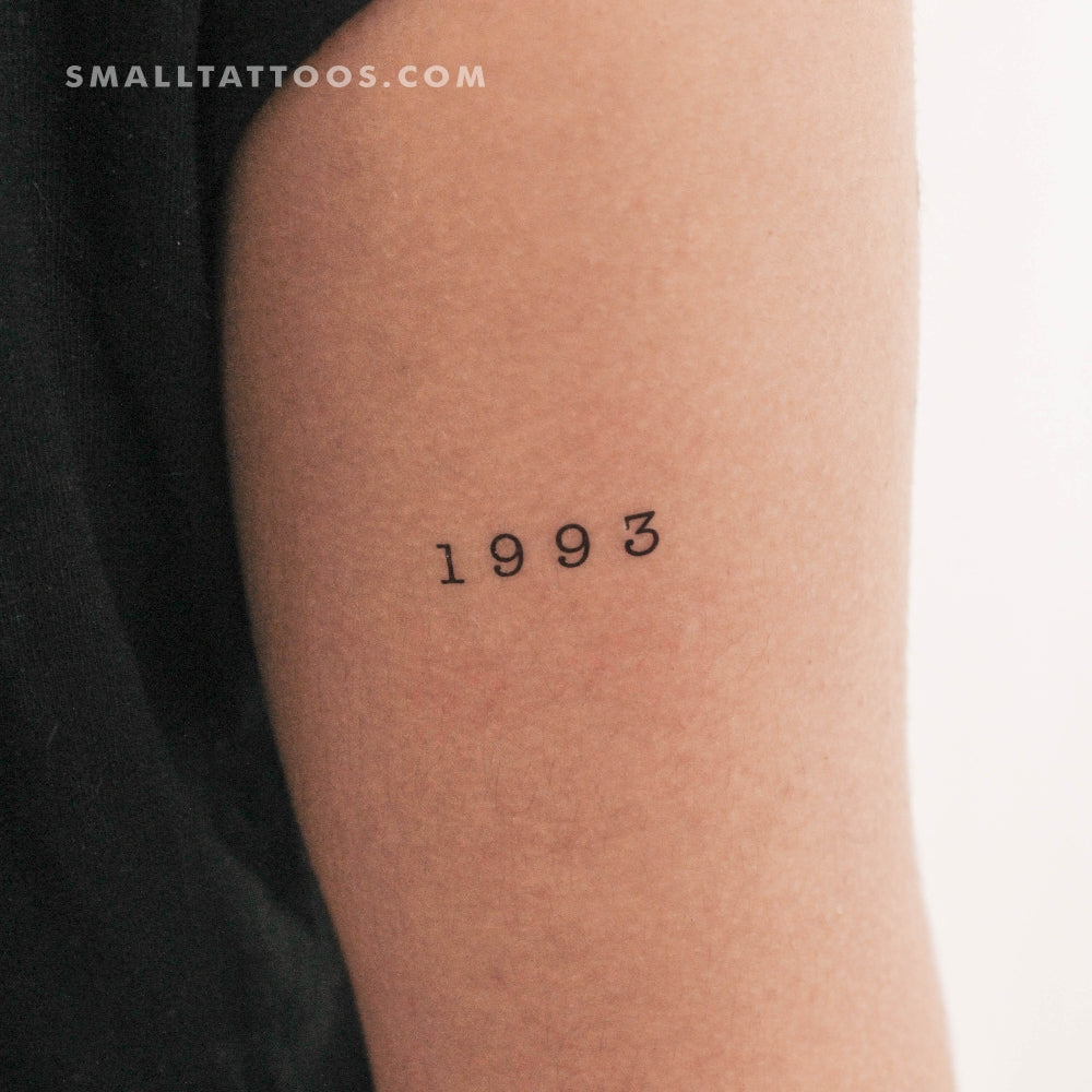 Tatuaje temporal del año de nacimiento 1993 (juego de 3)