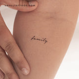 'Family' Temporary Tattoo (Set of 3)