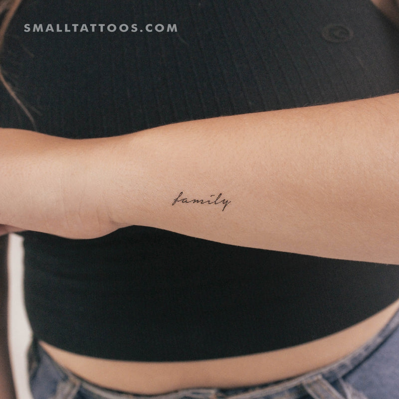 'Family' Temporary Tattoo (Set of 3)