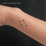 Small Crux Constellation Temporary Tattoo (Set of 3)