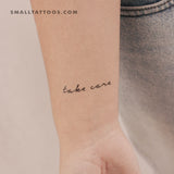 Take Care Temporary Tattoo (Set of 3)