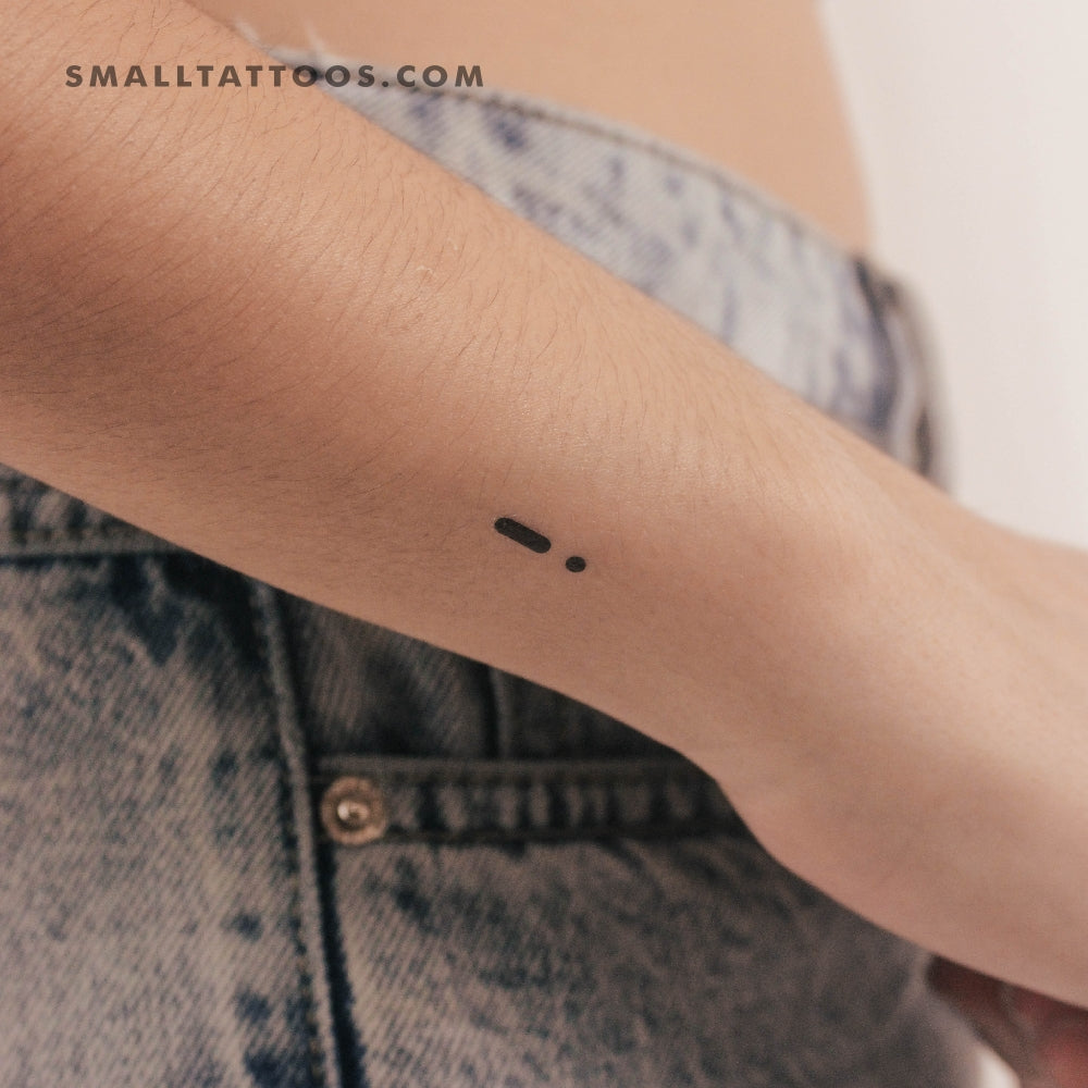 Tatuaje temporal de código Morse N (juego de 3)