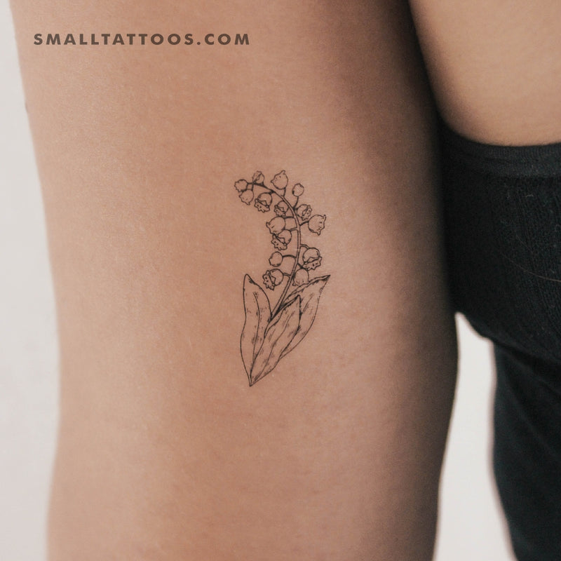 lily of the valley flower tattoo Lily-of-the-valley Temporary Tattoo (Set of 3) – Small Tattoos