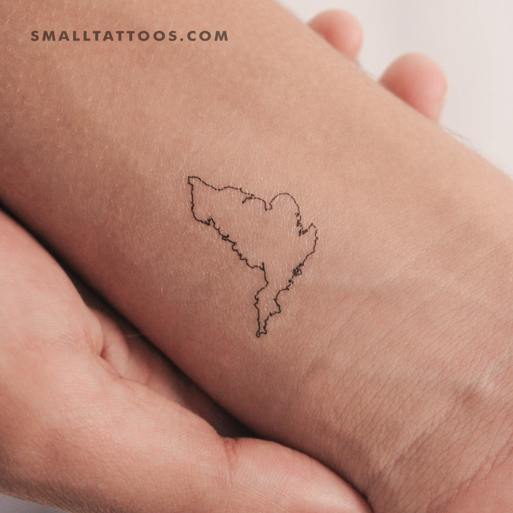 Tatuaje temporal del mapa de Inglaterra (juego de 3)