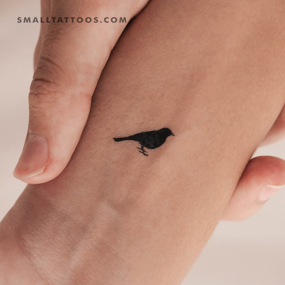 Tatuaje temporal de pájaro de pie (juego de 3)