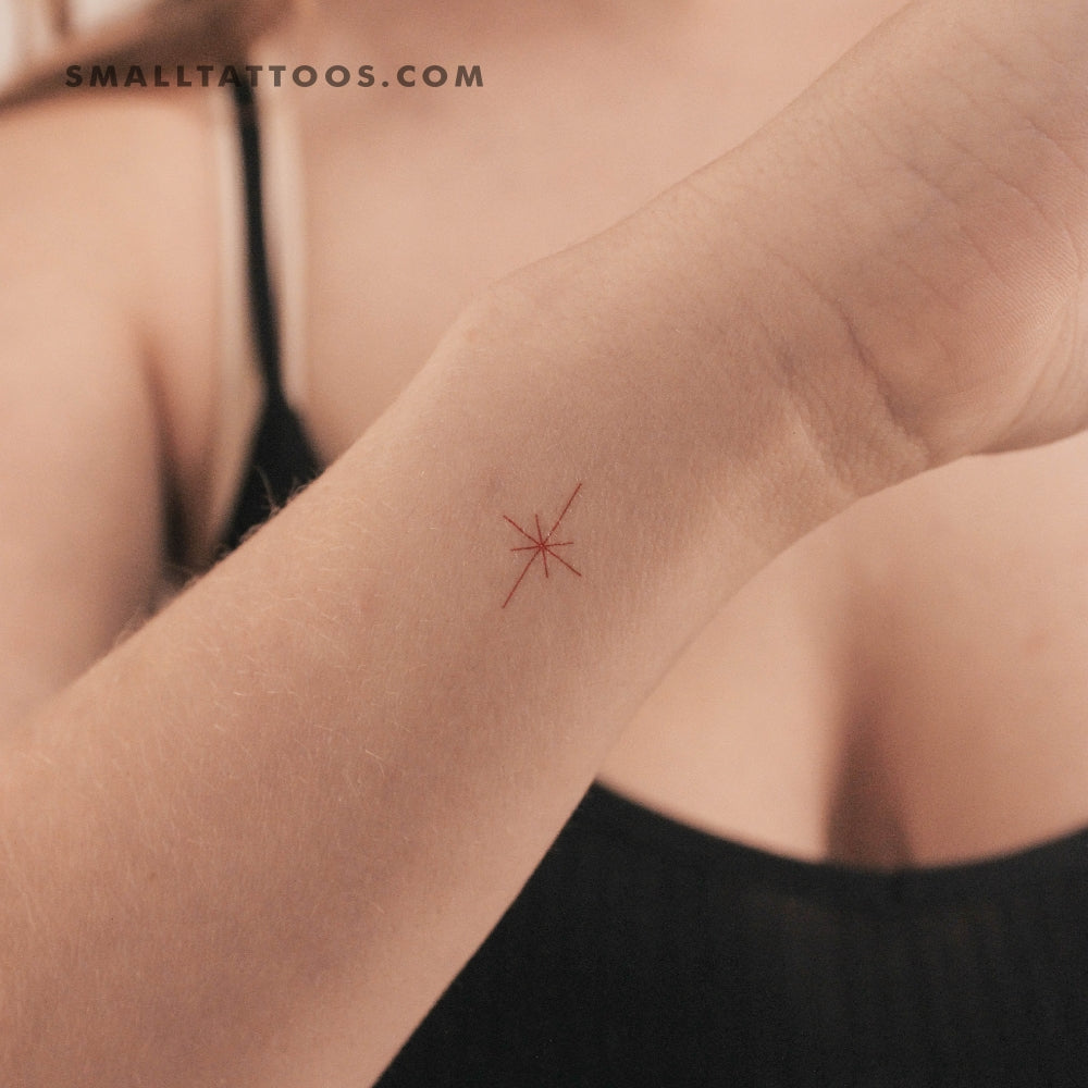 Tatuaje temporal Morning Star Type I [Rojo] de Jakenowicz - Juego de 3